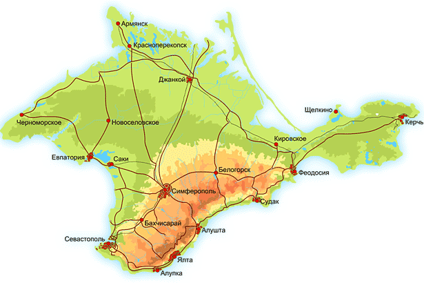 Map of Crimea