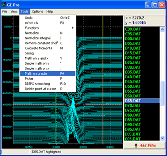 GE Pro main window